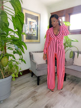 Load image into Gallery viewer, Neon Pinstripe Jumpsuit