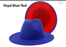 Load image into Gallery viewer, 2 Tones Fedora Hat