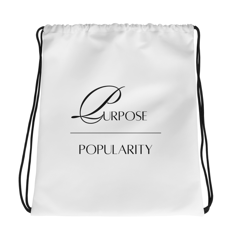Purpose Drawstring bag